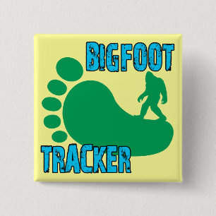 Bigfoot Tracker 15 Cm Square Badge