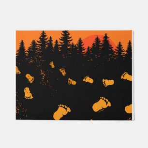 Bigfoot Tracks At Sunset Doormat