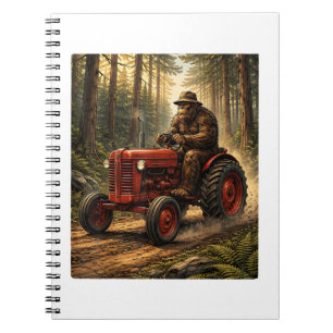 Bigfoot Tractor Design for Farmer Dad Farming Farm Notebook
