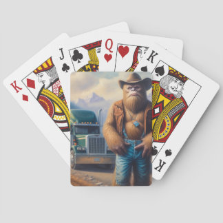 Bigfoot Truck Driver Playing Cards