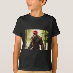 Bigfoot Trump Hat Sasquatch Funny Republican T-Shirt