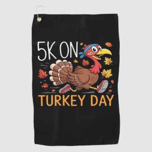 Bigfoot Turkey Pumpkin Thanksgiving Day Classic T- Golf Towel