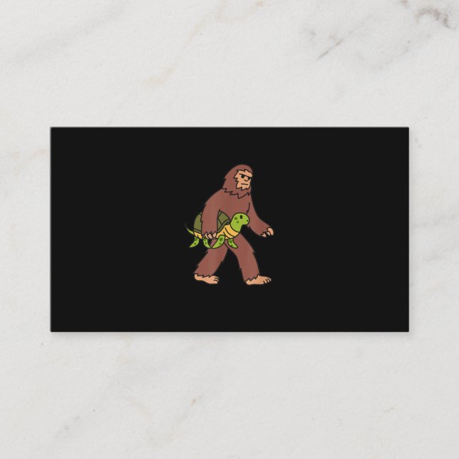 Bigfoot Turtle Pet Business Card (Front)