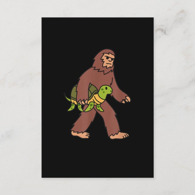 Bigfoot Turtle Pet Enclosure Card (Front)