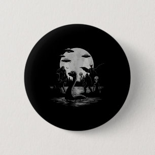 Bigfoot Ufo Loch Ness Monster Mothman And Aliens! 6 Cm Round Badge