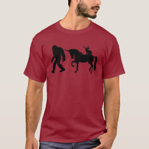 Bigfoot, Unicorn and Jackalope T-Shirt