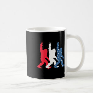 Bigfoot Usa Flag - Independence Day - Patriotic 4t Coffee Mug