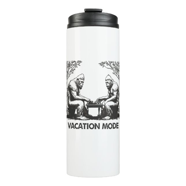 Bigfoot Vacation Mode Chess Thermal Tumbler (Front)