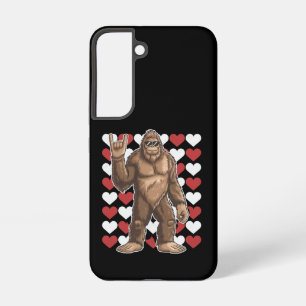 Bigfoot Valentines Day Funny Hearts Sasquatch Love Samsung Galaxy Case