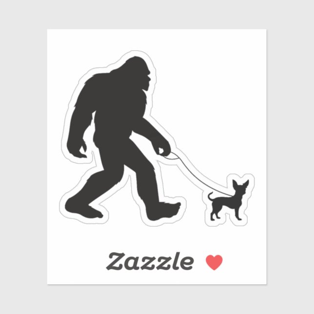 Bigfoot Walking Chihuahua  (Sheet)
