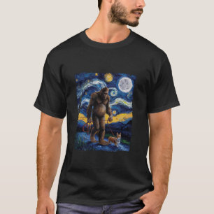 Bigfoot Walking Corgi Sasquatch Corgi Dog Lover St T-Shirt