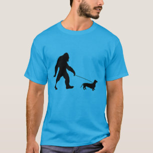 Bigfoot Walking his Dog T-Shirt