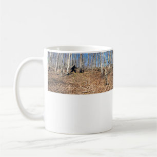 Bigfoot Walking in Woods Coffee Mug
