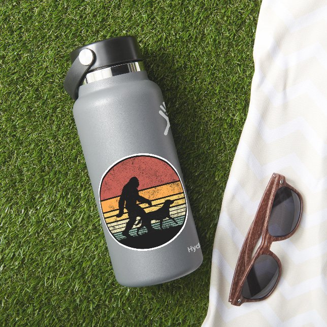 Bigfoot Walking Labrador Retriever Dog Vintage  (HydroFlask Insitu)