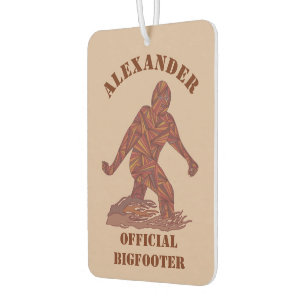 Bigfoot Walking Sasquatch Sweet Smelling Squatch Car Air Freshener