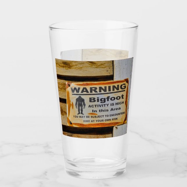 Bigfoot Warning Glass (Front)