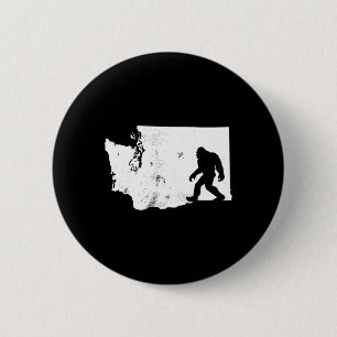 Bigfoot Washington State Map Sasquatch Men Women G 6 Cm Round Badge
