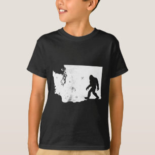 Bigfoot Washington State Map Sasquatch Men Women G T-Shirt