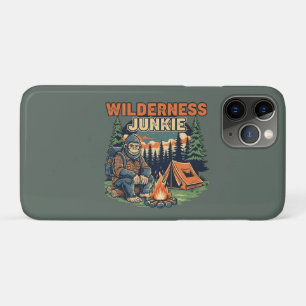 Bigfoot wilderness junkie retro design Case-Mate iPhone case