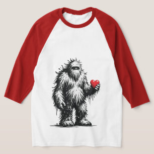 Bigfoot With a Heart T-Shirt