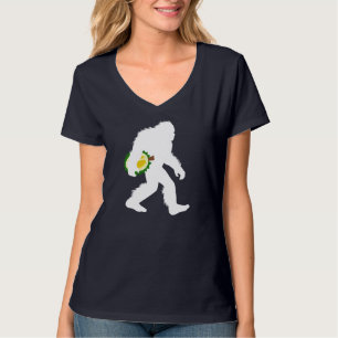 Bigfoot With Durian Stinky Tropical Fruit Sasquatc T-Shirt