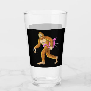 Bigfoot With Flamingo Animal Costume Gift Glass