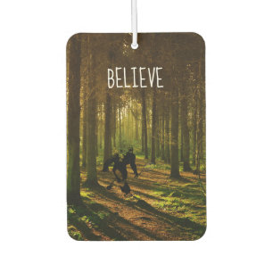 Bigfoot with Tennis Racquet in the Forest Car Air Freshener