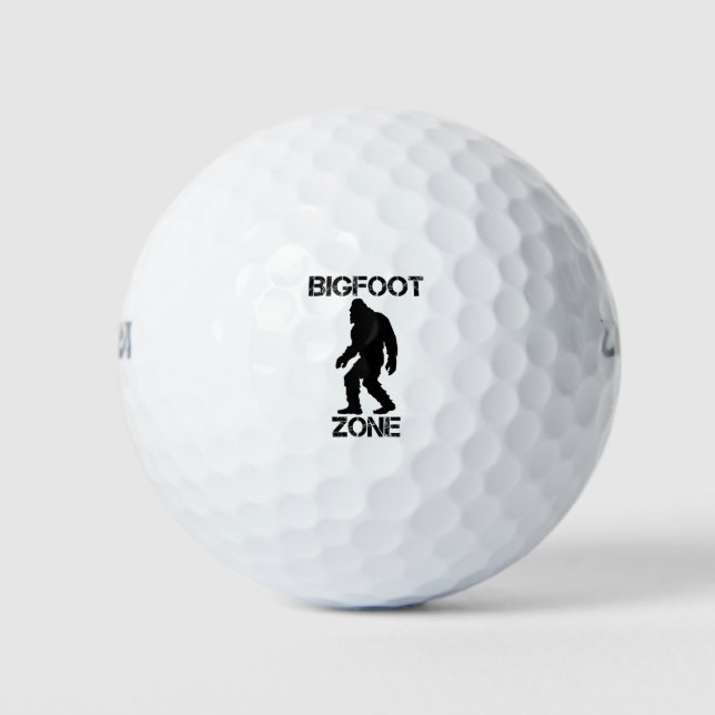 Bigfoot Zone Funny Bigfoot Golf Balls (Front)