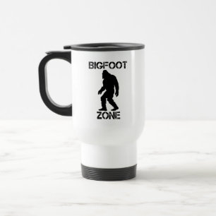 Bigfoot Zone Funny Bigfoot Travel Mug