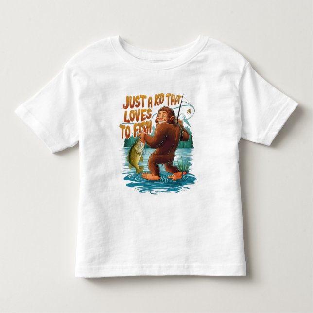 Bigfoots Catch of the Day Toddler T-Shirt (Front)