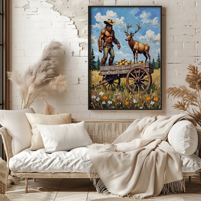 Bigfoot's Dilemma: The Elk and the Wagon Poster (Creator Uploaded)