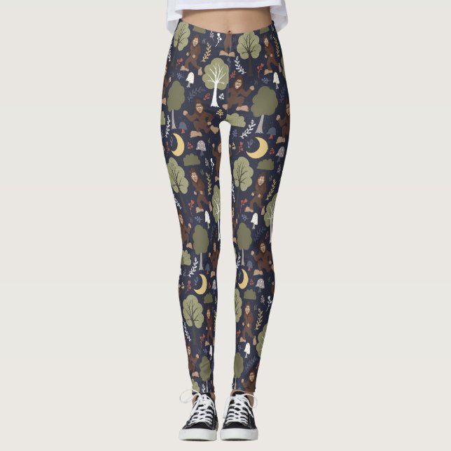 Bigfoot's Midnight Forest Adventure Leggings (Front)
