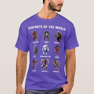 Bigfoots Of The World T-Shirt
