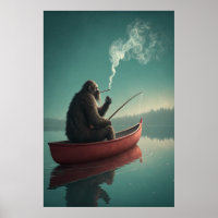 Bigfoot's Serene Fishing Retreat: Mystical Lake 