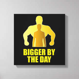Bigger by the day canvas print