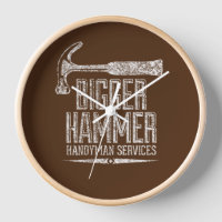 Bigger Hammer Handyman Services White Gfx Brown BG