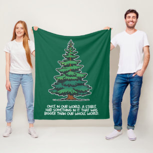 Bigger than our whole world 2 fleece blanket