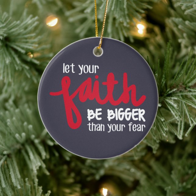 Bigger than your fear ceramic tree decoration (Tree)