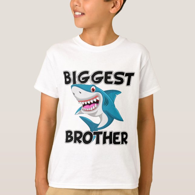 Biggest Brother Shark T-Shirt (Front)