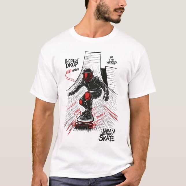 BIGGEST DROP SKATE T-Shirt (Front)