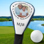 Biggest Fan - GRANDPA Personalised Photo Monogram Golf Head Cover<br><div class="desc">Best Grandpa By Par ... Two of your favourite things, golf and your kids ! Now you can take them with you as you play 18 holes . Introducing the perfect gift for the golf-loving dad or grandpa in your life: a personalised golf head cover with a modern twist! This...</div>