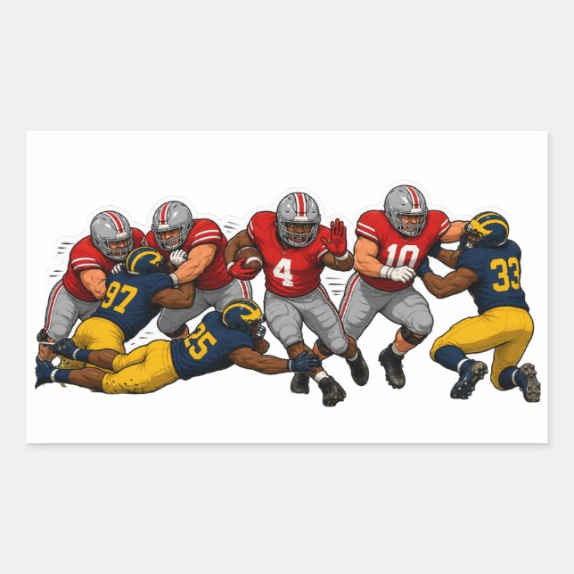 Biggest Football Rivals Rectangular Sticker (Front)