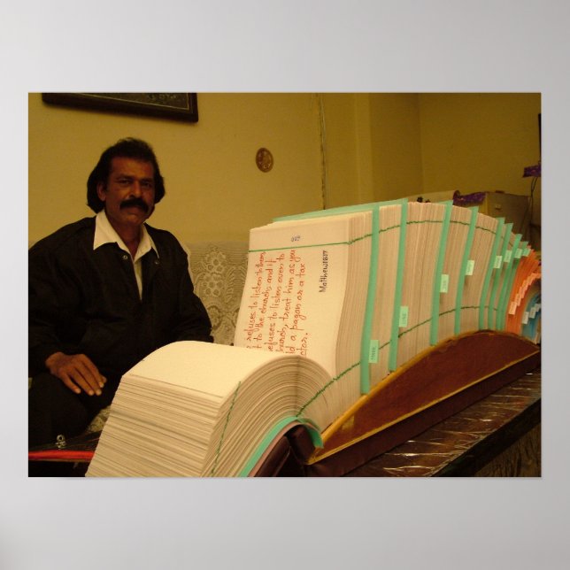 BIGGEST HAND WRITTEN (NT) BIBLE IN THE WORLD POSTER (Front)