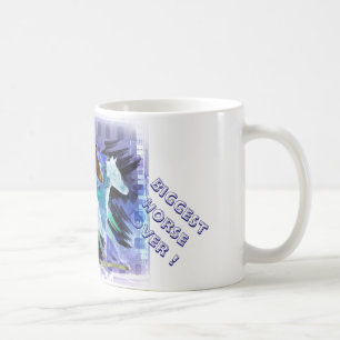 BIGGEST HORSE LOVER PINTO HORSE RUNNING COFFEE MUG