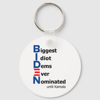 Biggest Idiot Dems Ever Nominated Until Kamala Key Ring
