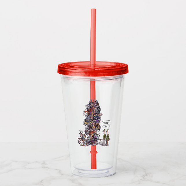 Biggest Sore Loser red acrylic tumbler (Front)