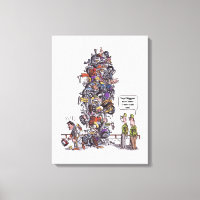 Biggest Sore Loser white canvas print