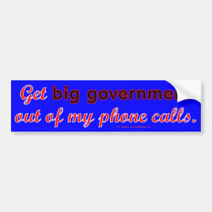 BigGovtPhone Bumper Sticker