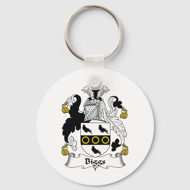 Biggs Family Crest Key Ring (Front)