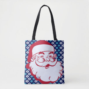 BIGHEAD SANTA - Blue Sparkle Tote Bag